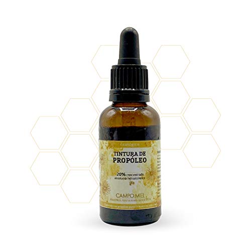 Propoleo puro en gotas | Propoleo de España 100% natural con certificado ecológico europeo|Propoleo que contribuye a combatir el dolor de garganta, acné, hongos. (30 ml)