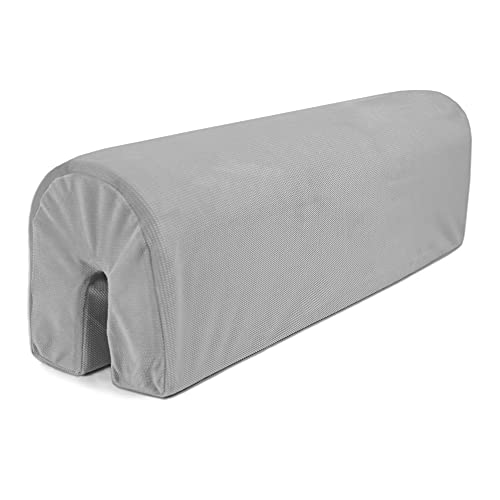 Protector Cuna Barrera Cama 70 cm - Protector Cama anticaida, Infantil Protector Pared Cama niños Gris Claro Velvet