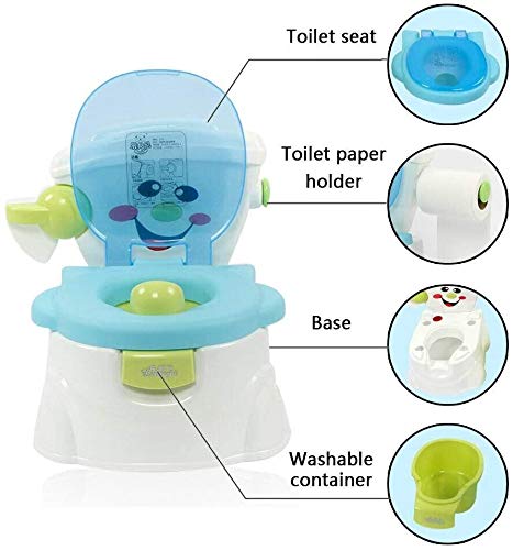 PUDDINGT® Orinal en Forma de Water Mini WC Inodoro para Bebe Ninos Retrete Infantil con Tapa Aprendizaje,Bebe Orinal para Infantil Ninos Water WC Bater Orinales Inodoro Portatil,Rosado