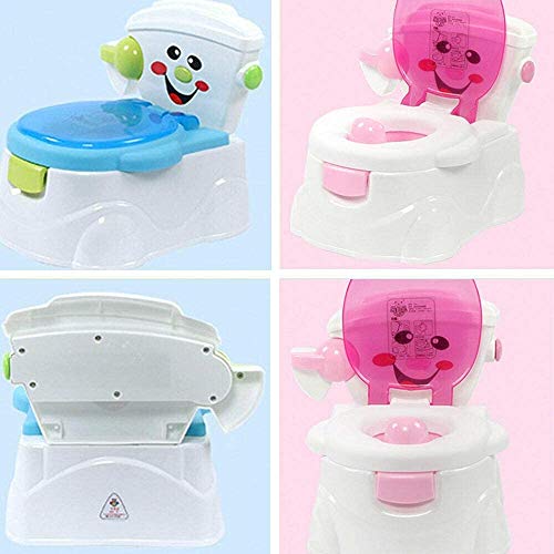 PUDDINGT® Orinal en Forma de Water Mini WC Inodoro para Bebe Ninos Retrete Infantil con Tapa Aprendizaje,Bebe Orinal para Infantil Ninos Water WC Bater Orinales Inodoro Portatil,Rosado