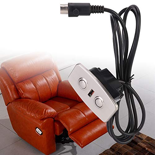 Puerto de Control Remoto Controlador de Mano Silla reclinable eléctrica Sofá Elevador Interruptor de Mano de 2 Botones con USB Dual