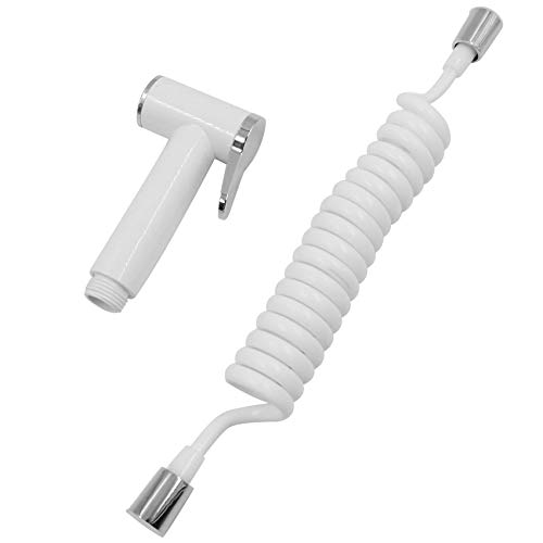 Pulverizador de bidé de acero inoxidable con manguera de ducha telescópica de 200 cm de ABS para higiene personal, 2 unidades para tuberías de agua, inodoros, bidé, baño, pulverizador de mano