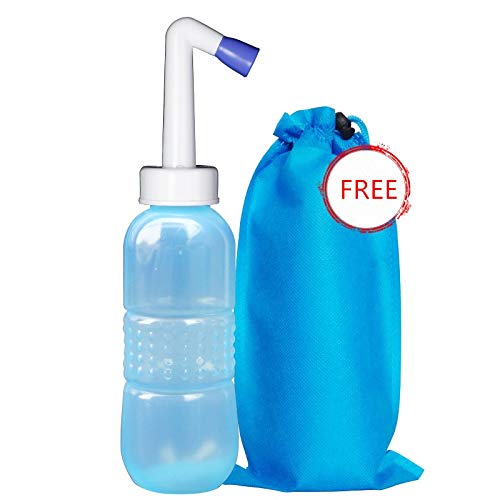 Pulverizador de bidé portátil,2PCS Portable Bidet y viaje Bidé con Mano Held Bidet Botella para uso Personal Limpieza Botella spray portátil para limpieza del baño