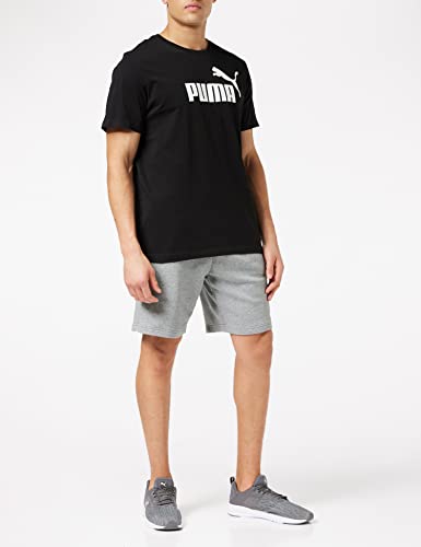 Puma Essentials LG T Camiseta de Manga Corta, Hombre, Negro (Cotton Black), M