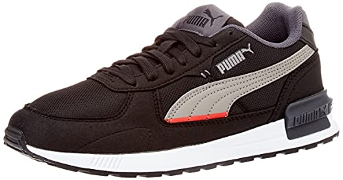 PUMA Graviton, Zapatillas deportivas, para Unisex adulto, Negro (Puma Black-Steel Gray-Ebony-Saffron-Puma White), 44.5 EU