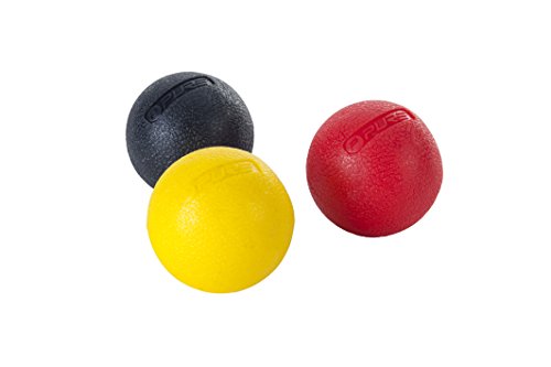 Pure2Improve P2I200190 Pelota de Masaje, Unisex-Adult, Amarillo/Negro/Rojo, Talla única