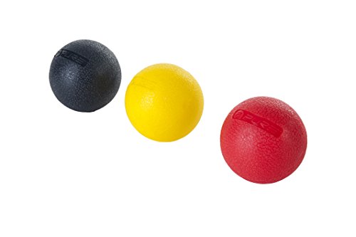 Pure2Improve P2I200190 Pelota de Masaje, Unisex-Adult, Amarillo/Negro/Rojo, Talla única