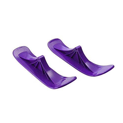 QFWN Monopatín trineo de esquí para niños, scooters de snowboard, scooters de nieve, scooters de invierno, piezas de repuesto universales (color: morado)