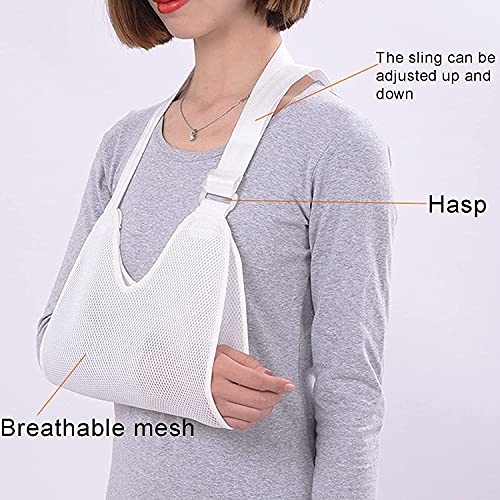 QIANMEI órtesis de Codo Sling del Brazo, rehabilitación Hombro Conjunta Sling Support, Sling médico Transpirable Ajustable, for Soporte de Lesiones, cirugía de Hombro, Huesos fracturados, dislocación