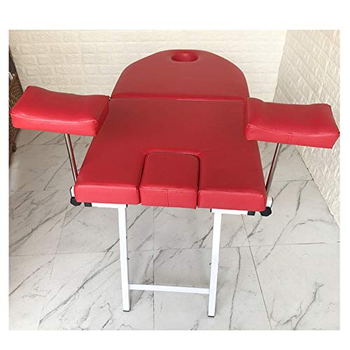 QMMD Mesa de exploración ginecológica Cama quirúrgica Plegable portátil para ginecología, Silla de enfermería Parto cirugía para Pacientes ambulatorios17KG,70 * 25 * 60