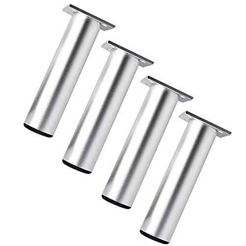 Qrity 4 Piezas Patas de Muebles Armario de Aleación de Aluminio Patas de Cocina Sofá Mesa de Metal 180mm