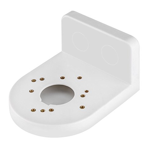 Queen.Y Universal CCTV Abs Plástico Domo Cámara Soporte de Montaje en Pared Aleación de Aluminio Impermeable Soporte Blanco para Dahua