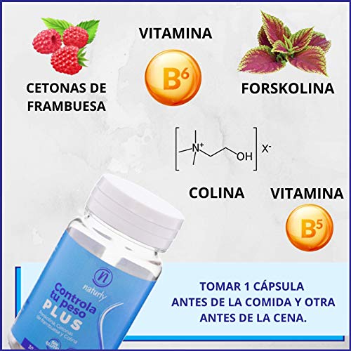 Quemagrasas Potente para Adelgazar | Pastillas Adelgazantes Supresor del Apetito y Termogénico | Elimina Kilos y Redefine tu Silueta | Vitamina B5 y B6 | Cetonas de Frambuesa | Forskolina