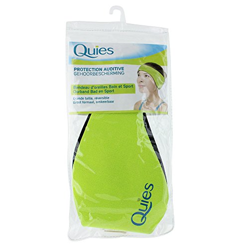 Quies - Banda neopreno protec. auditiva, color amarillo verdoso, Large (58 cm)