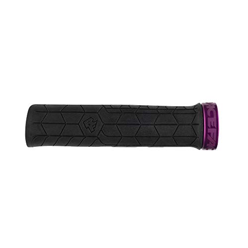 Raceface Getta Grips Agarres, Unisex, Negro y Morado, 30 mm