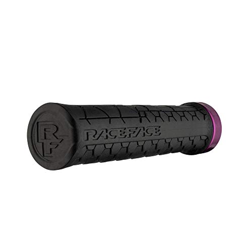 Raceface Getta Grips Agarres, Unisex, Negro y Morado, 30 mm