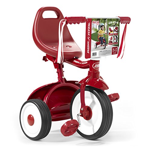 Radio Flyer- Juegos de Viaje y de bolsilloBicicletasRADIO FLYERTriciclo Plegable, Color Rojo (415A)