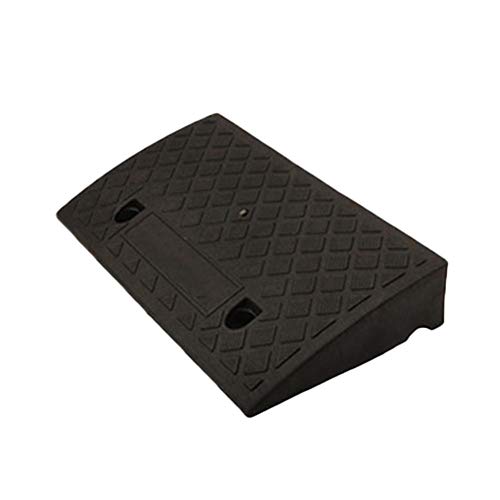 Rampas de goma para bordillos de automóviles, capacidad de carga de 6,600 lb, rampas de bordillos Rampa de umbral de goma resistente, rampa de acera para aceras, muelle de carga, aceras, 50x27x7cm