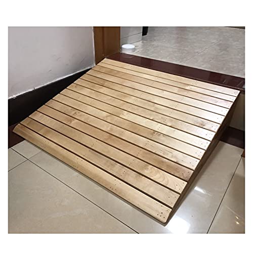 rampas para silla de ruedas Rampa de umbral 13cm / 15cm / 18cm / 20cm / 25cm de gran altura, Madera Rampas de entrada para sillas de ruedas, Rampa de bordillo de movilidad para calzadas / aceras / esc