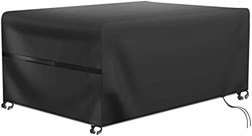 RATEL Protectora para Muebles de jardín, Funda para Muebles de Jardín Impermeable a Prueba de Viento Paño Oxford 420D Cubierta de Mesa de jardín Grandes(242x162x100cm)