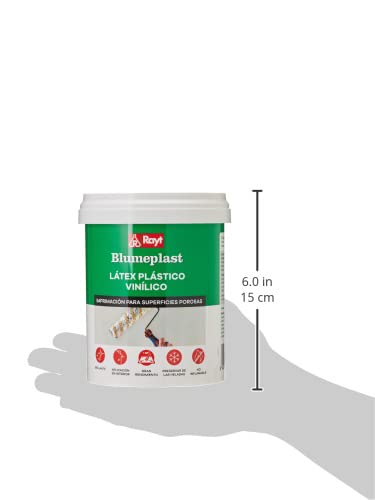 Rayt 156-09 Blumeplast M-10: Látex plástico, imprimación y sellador de superficies de yeso, cemento, estuco, madera, cerámica, puzzles. Enriquecedor de pinturas. Secado transparente. 1kg