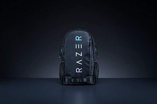 Razer Rogue V3 15.6 Chromatic Edition Mochila de Viaje Compacta, Compartimento para Portátiles de hasta 15 Pulgadas, Resistente a la Abrasión, Carcasa Exterior de Poliéster, Color Negro