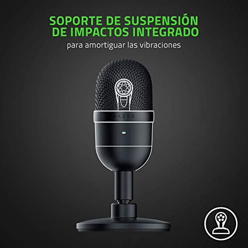 Razer RZ19-03450200-R3M1 - Seiren Mini Micrófono compacto para USB para streaming, compacto con patrón polar supercardioide, soporte inclinable, amortiguador integrado, Quartz / Rosa