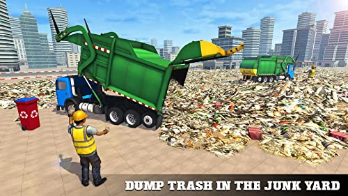 Real American City Road Heavy Garbage Trash Dumper Truck Simulator: Ultimate Trash Truck Driving Games 2021