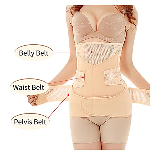 REAPP Abdomen del Vientre Pelvis Pospartum Cinturón Cuerpo Recuperación Shapewear Belly Slim Cintura Cinchs Transpirable (Color : Skin, Size : XL)