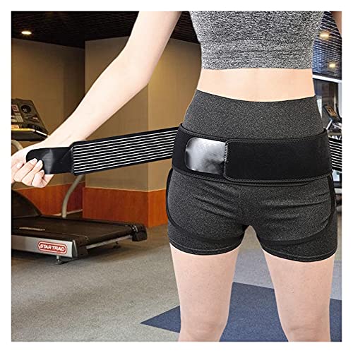 REAPP Impresionable Anti resbalón pélvico Soporte de Espalda Baja apoya Alivio del Dolor de la ciática Pelvis Lumbar para Hombres Mujeres (Color : Negro, Size : 108CM)