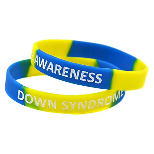 Recordatorio Diario Conciencia Del Síndrome De Down Pulsera De Silicona Tamaño Adulto Color Segmentado