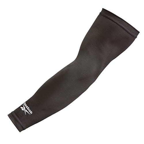 Reebok Mangas de brazo de compresión, Adultos Unisex, Negro, XL-35-40 cm