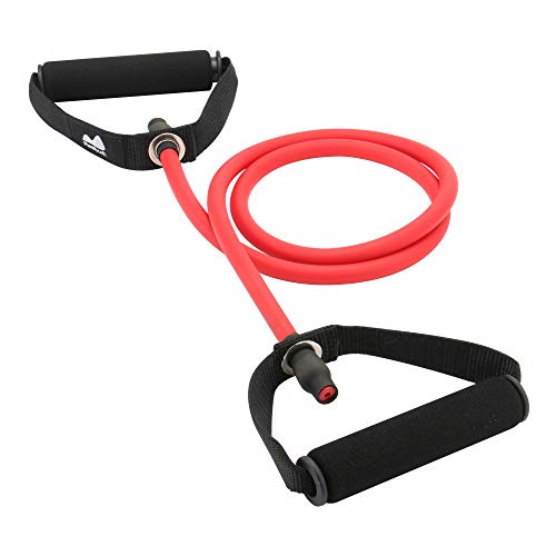 REEHUT Bandas Elásticas de Entrenamiento, Bandas de Resistencia para Fitness Cable de Ejercicio de Entrenamiento para Tonificación Muscular, Equipo de Ejercicio de Estiramientos para Yoga - Rojo