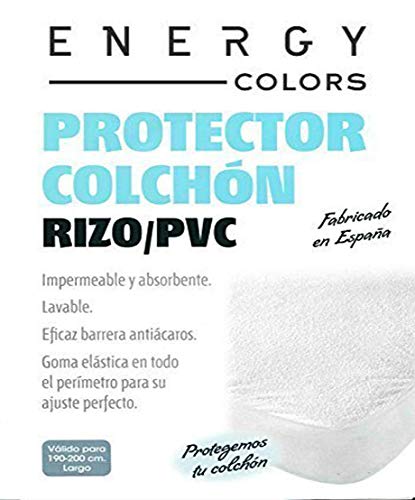 REGALITOSTV Funda COLCHÓN Adaptable Transpirable, Sanitario, Fabricado ESPAÑA (Protector Blanco 135_x_200_cm)