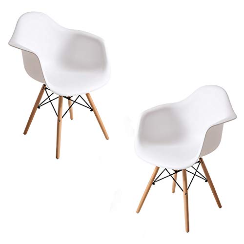 Regalos Miguel - Packs Sillas Comedor - Pack 2 Sillas Dau - Blanco - Envío Desde España