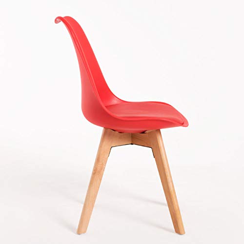 Regalos Miguel - Sillas Comedor - Silla Synk Basic - Rojo - Envío Desde España