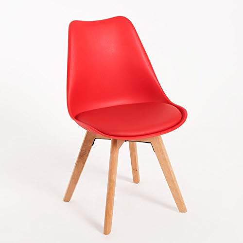 Regalos Miguel - Sillas Comedor - Silla Synk Basic - Rojo - Envío Desde España