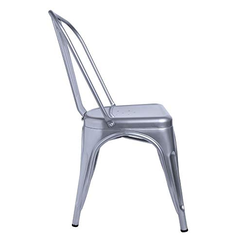 Regalos Miguel - Sillas Comedor - Silla Torix - Gris Metalizado - Envío Desde España