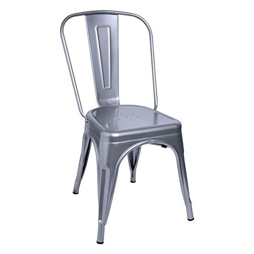 Regalos Miguel - Sillas Comedor - Silla Torix - Gris Metalizado - Envío Desde España