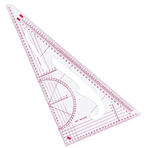 Reglas métricas francesas de plástico en forma de curva para costura y diseño de patrón de costura, múltiples finalidades (4 unidades)