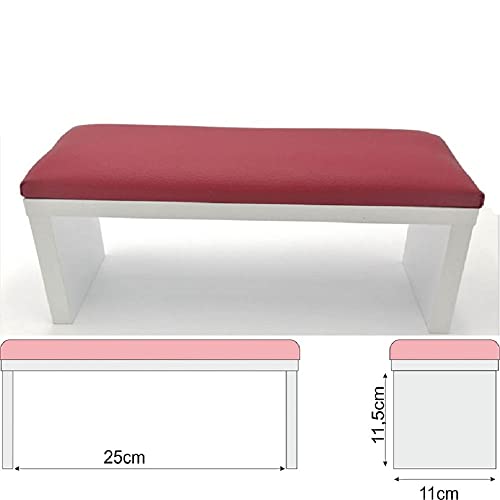 Reposamanos profesional para manicura, Apoyador de manos, cojín para manicura, reposabrazos, mesa de manicura, TAMAÑO - S (ROSA)