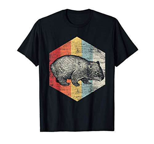 Retro Wombat Camiseta