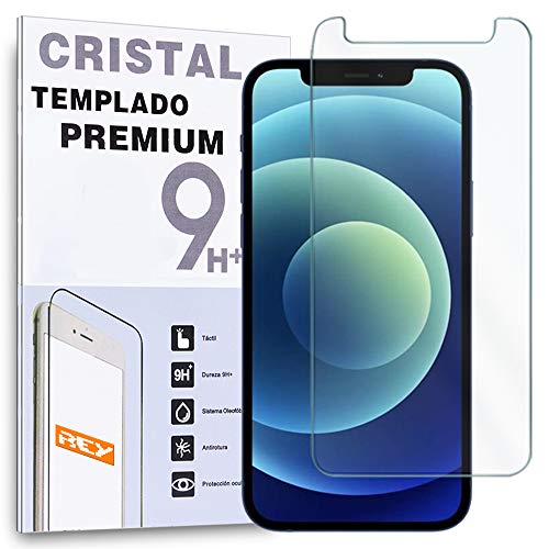 REY - Protector de Pantalla para iPhone 12 - iPhone XR - iPhone 11, Cristal Vidrio Templado Premium