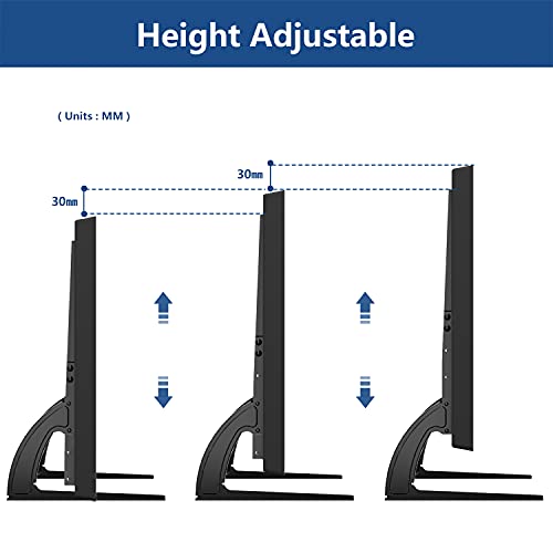 RFIVER Soporte TV Universal de Mesa Patas para Television de 20 a 65 Pulgadas UT3001X