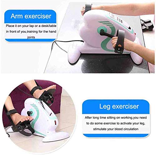 RGLZY Aptitud Motorizado Ejercicio Bicicleta Eléctrica/Pedal Ejercitador De Brazos Y Piernas Rodilla Recuperación del Ejercicio, Fortalece Los Músculos para Minusválidos Y Stroke Survivor