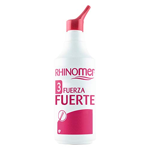 Rhinomer, Spray Nasal 100% Agua de Mar, Fuerza Fuerte 3, para Adultos y Niños a partir de 6 Años, 135 ml