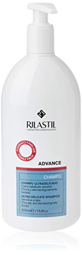 Rilastil Advance - Champú Ultradelicado para Cuero Cabelludo Sensible - Formato Familiar de 500 ml