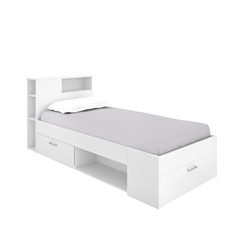 Rimobel Lanka Cama Nido, Melamina, Blanco, 90 x 190 cm