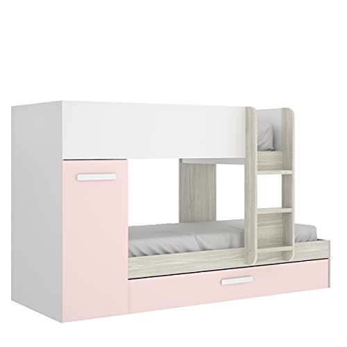 Rimobel TOM Litera, Melamina, R.Gris/Rosa, Doble