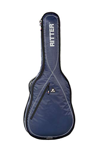 Ritter RGP2-CT 3/4 CLAS - Funda/estuche para guitarra acustica-clasica, con tejido repelente al agua, color azul